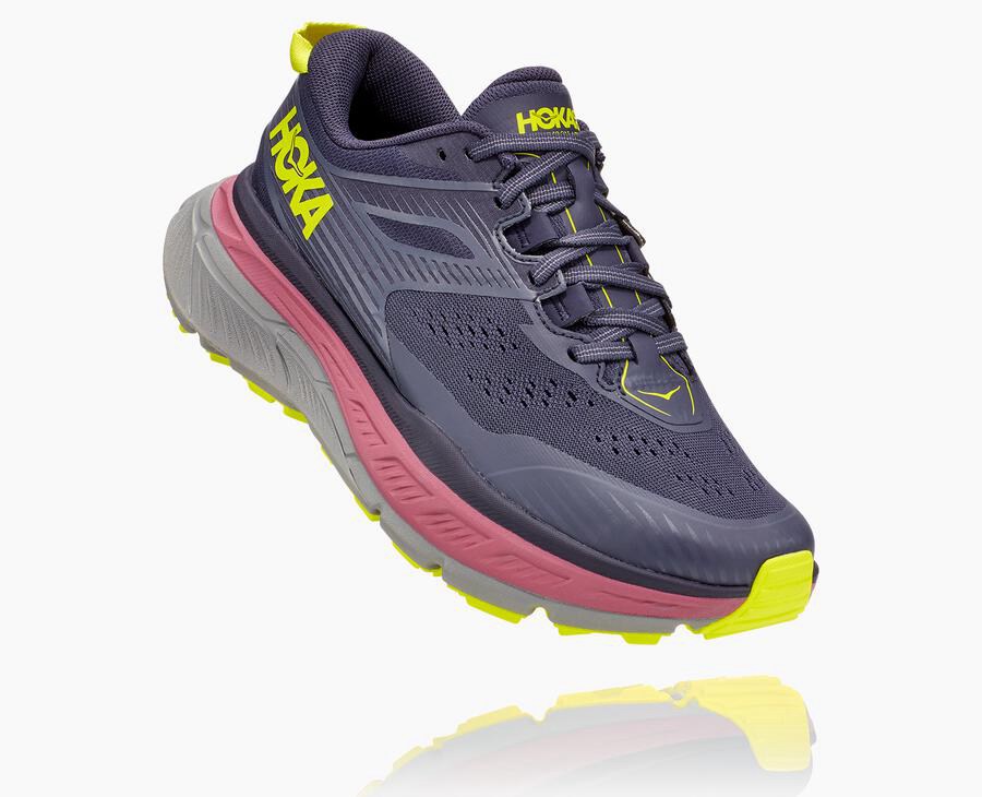 Hoka Stinson Atr 6 - Women's Trail Shoes - Navy - UK 970UDGKCM